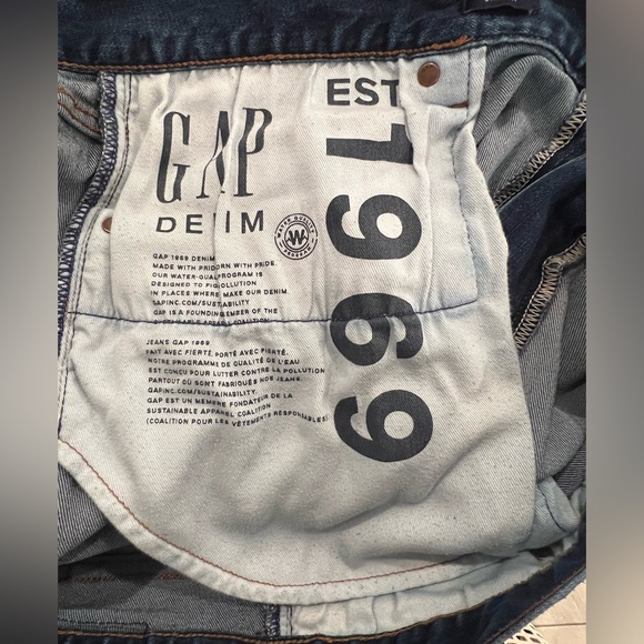 GAP men blue jeans straight/size 42x34 - Picture 8 of 10